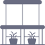 Private balcony